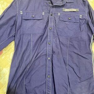 Purple Button-Up Shirt